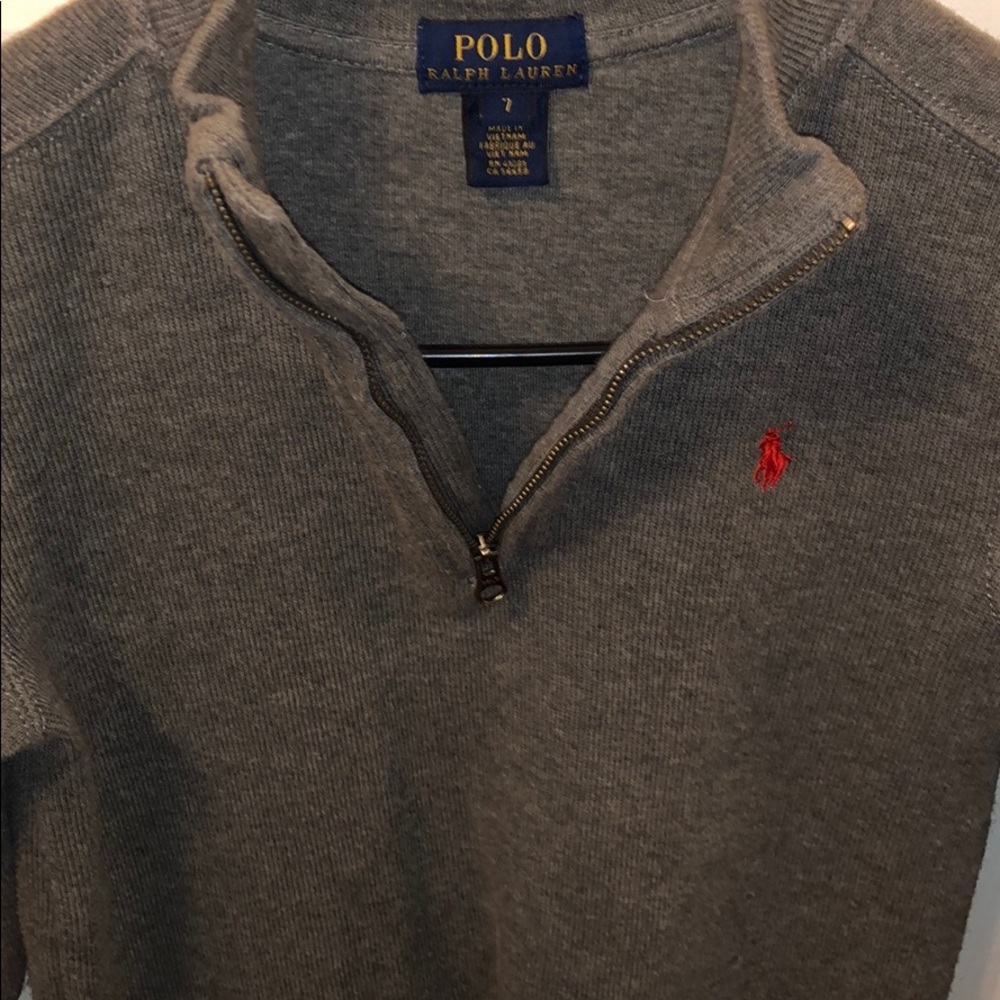 Ralph Lauren polo 1/4 zip long sleeve size 7